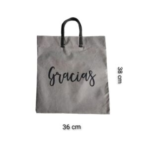 Bolsa con logo de agradecimiento 100 pzas