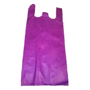 BOLSA CAMISETA MORADA 100 PZS