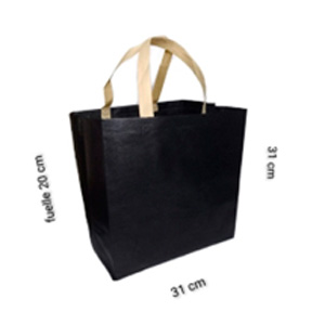 BOLSA CAJA NEGRA ASA ORO