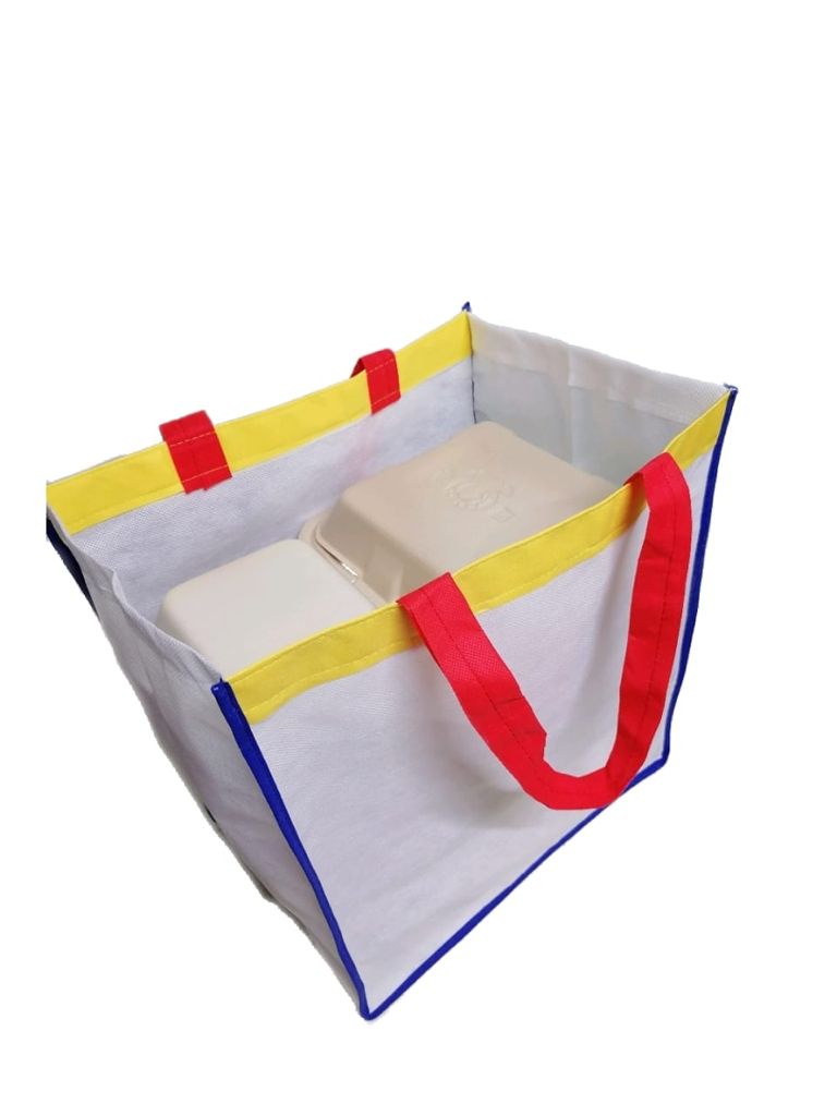 Delivery bag blanca colores - Imagen 2
