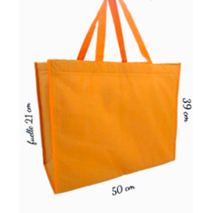 BOLSA XL NARANJA CLARO GRABADO AGUA
